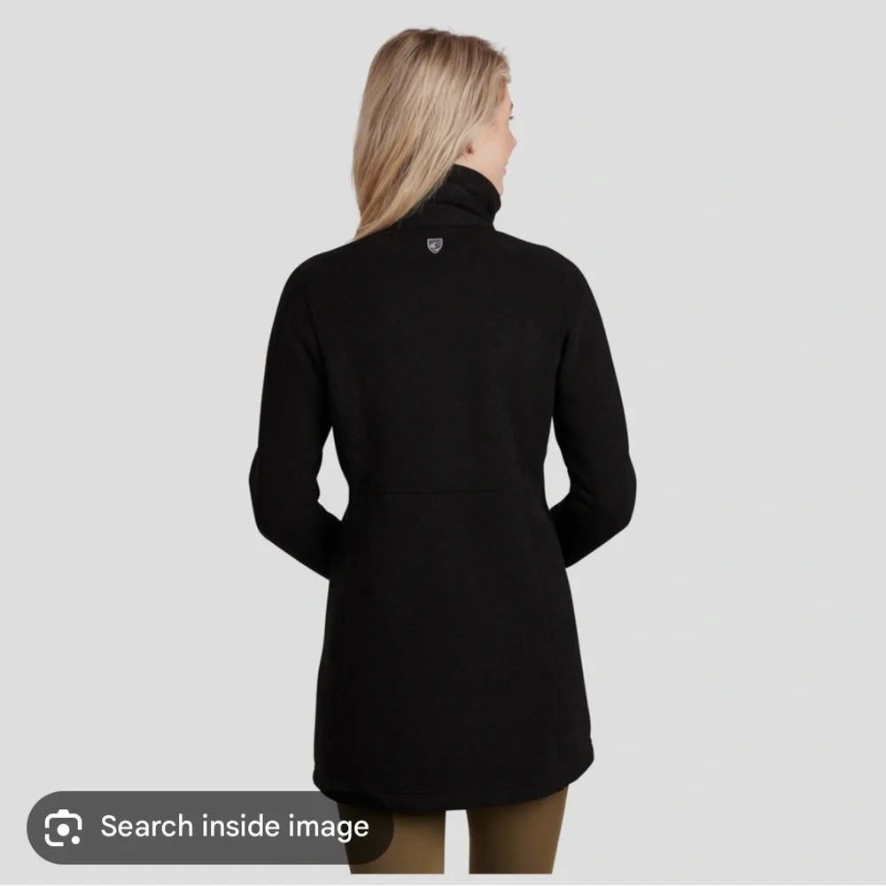Kuhl Highland Alpaca Long Jacket Black - Medium - Picture 2 of 7